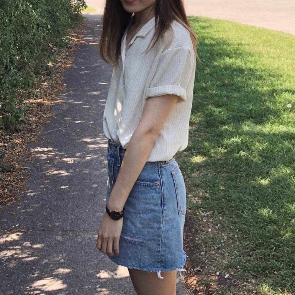 Short sleeve button down shirt
